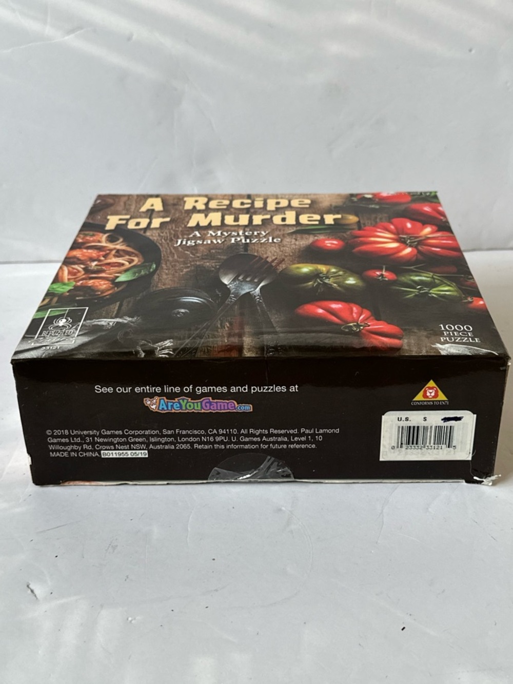 A Recipe For Murder Mystery Jigsaw Puzzle - Black - 1000 Piece